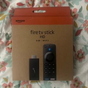 Amazon Streaming Device in Black with Orange Accent Box